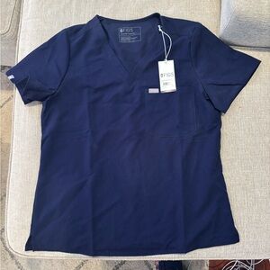 FIGS Navy Blue Scrub Top